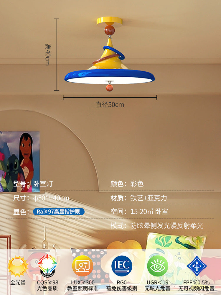 Memphis Children's Room Ceiling Light Creative Personality Bedroom Light Full Spectrum Eye Protection Boys and Girls Room Lighting