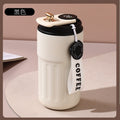 Smart coffee mug - 316 stainless steel, stylish design, car-friendly vacuum insulated thickened thermos, portable travel mug for students