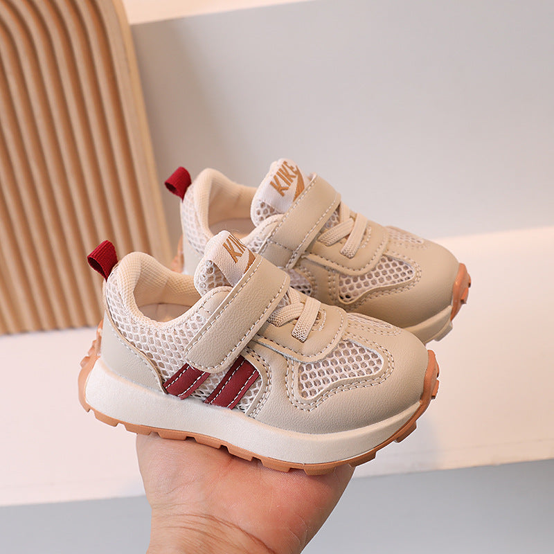 Spring/summer single mesh sneakers, eva shoes, kids' athletic shoes, boys' shoes, baby shoes, white sneakers, girls' casual running shoes