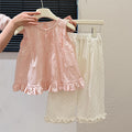 New summer french sleeveless babydoll top for girls - trendy and stylish tank top for baby girls - children's clothing