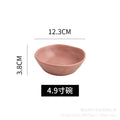 Irregular shaped bowls & plates - home ceramic salad bowl - nordic style shallow soup plate - matte minimalist flat plate - breakfast plate
