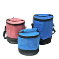 Round lunch box thermal bag oxford cloth pot thermal bucket aluminum foil satchel lunch box bag for bringing meals to work thermal bag