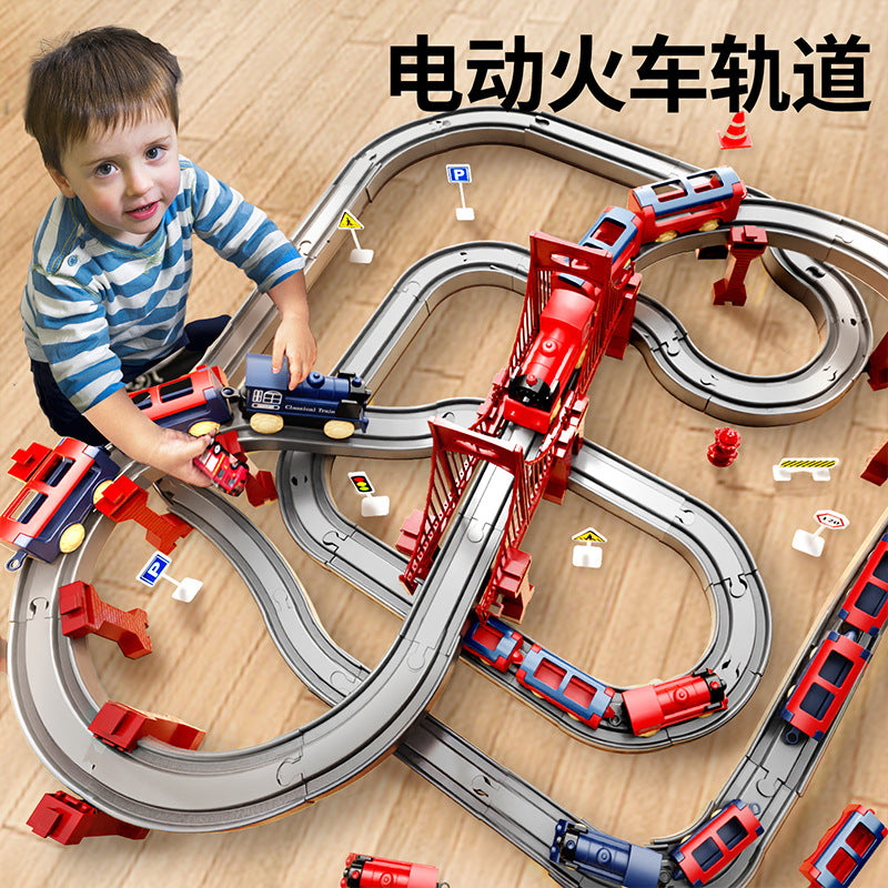 Electric high-speed train set with track - realistic model for boys - educational & fun birthday gift for kids