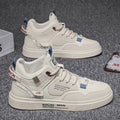 Men's high-top winter shoes 2025: new men's autumn sports & casual white canvas low-top skate shoes - trendy student sneakers