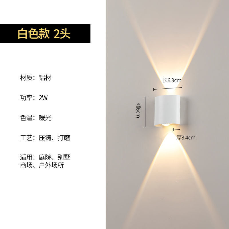 Outdoor wall light waterproof outdoor wall washer minimalist modern living room bedroom bedside aisle balcony terrace lamp