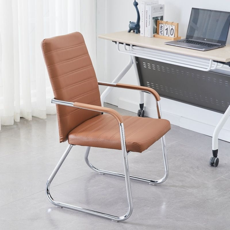 Minimalist ergonomic office chair for conference reception, comfortable for extended sitting, staff computer chair - default option: other plastic