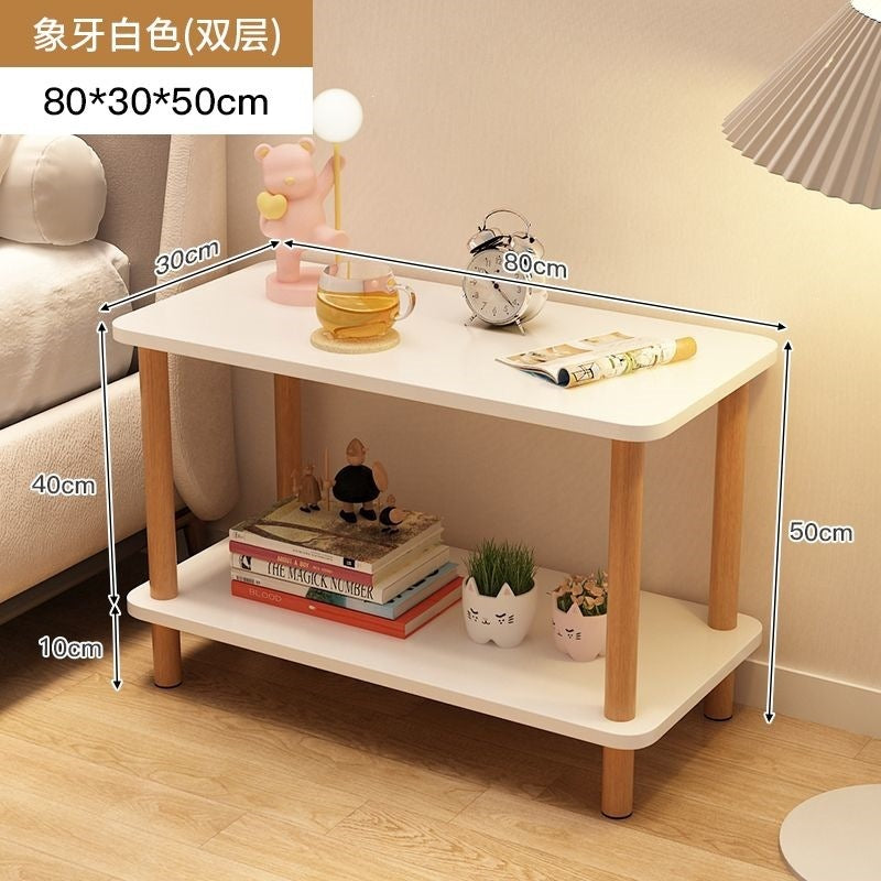 Bedside table bedside small table casual rental house small square table sofa side table bedroom simple for home storage rack