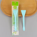 Zhiwei beauty salon diy facial mask brush with scoop silicone brush double-ended dual-purpose spa care tool for applying mud mask