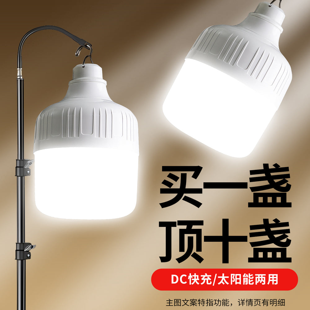 Solar single bulb 6v dedicated led bulb solar power generation system dc plug 5521 head bulb
