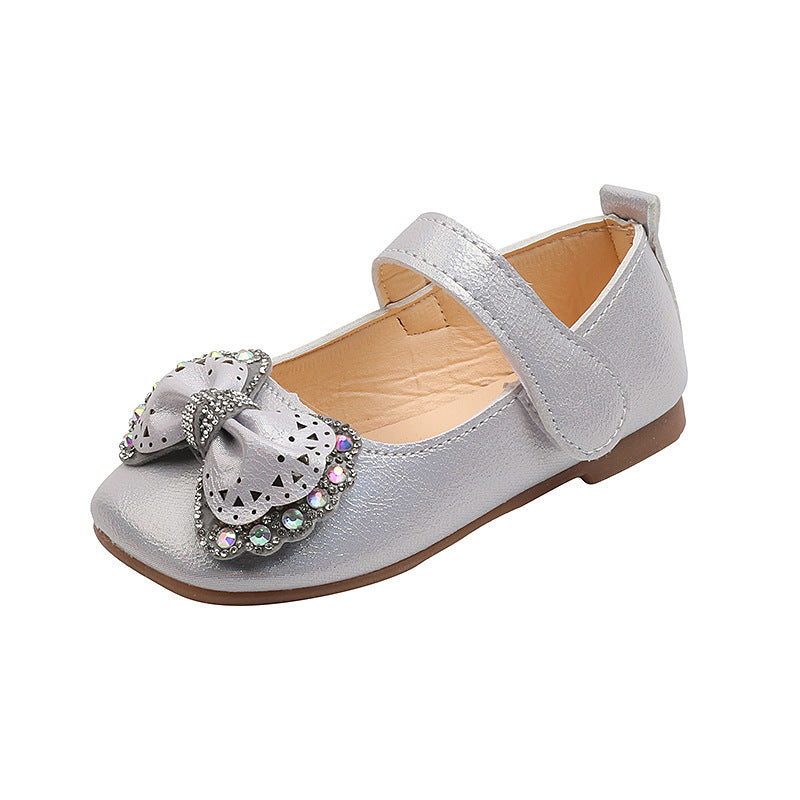autumn new girls' princess shoes - stylish soft sole cute bowknot toddler & baby flats