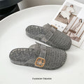 2026 new flat fashion glitter sandals & slides - transparent crystal toe birkie slippers for women's summer outdoor wear