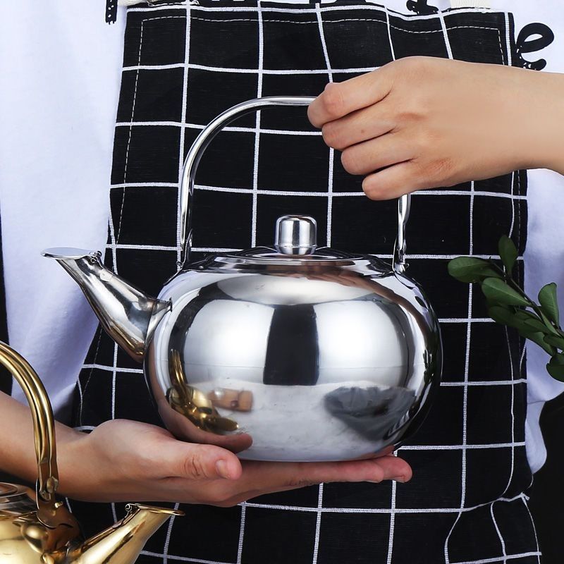 Personalized stainless steel exquisite kettle chinoiserie outdoor water kettle thickened hotel restaurant water kettle large capacity