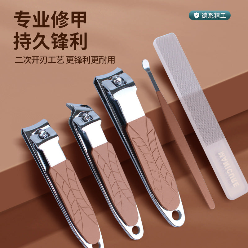 Slanted nail clipper suitnail art manicure tools nail clipper suit one piece starting batch nail clippers high-end set box