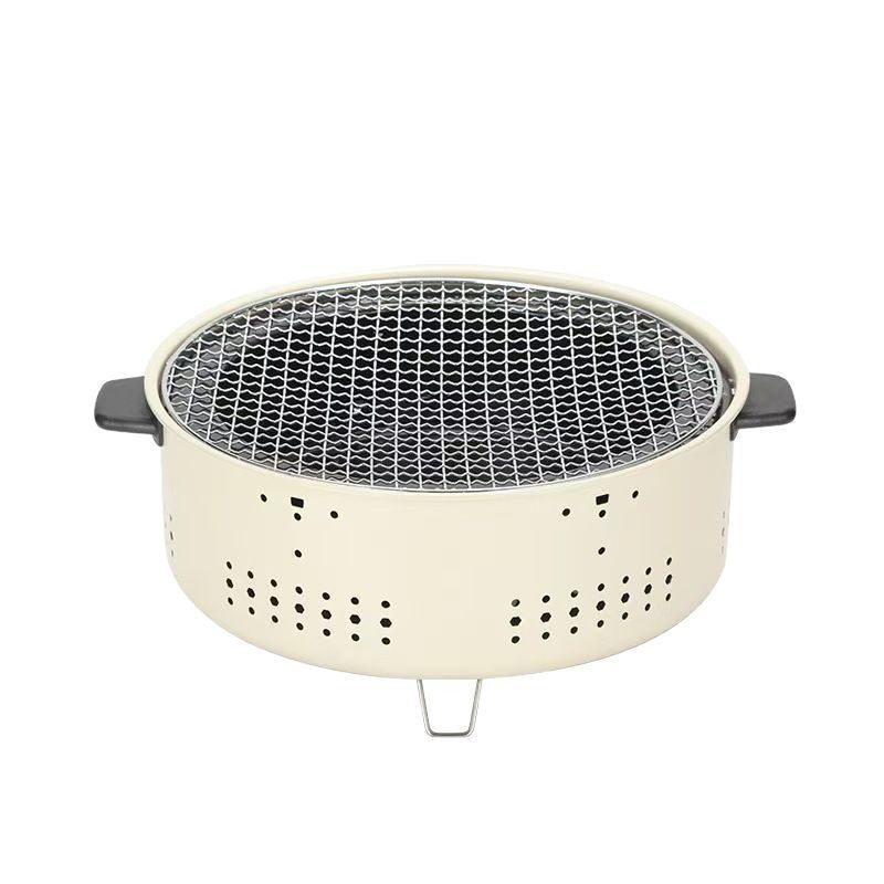 Portable charcoal stove for tea brewing, bbq, and camping - multifunctional heater with tiktok support and dropshipping available (baking pan included)