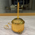 supply of wedding hotel stainless steel golden 8l thermal pot buffet catering thermal pot banquet car equipment