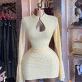 European and american women's clothing  autumn new sweet and fresh stand collar lace high waist slimming bodycon mini dress