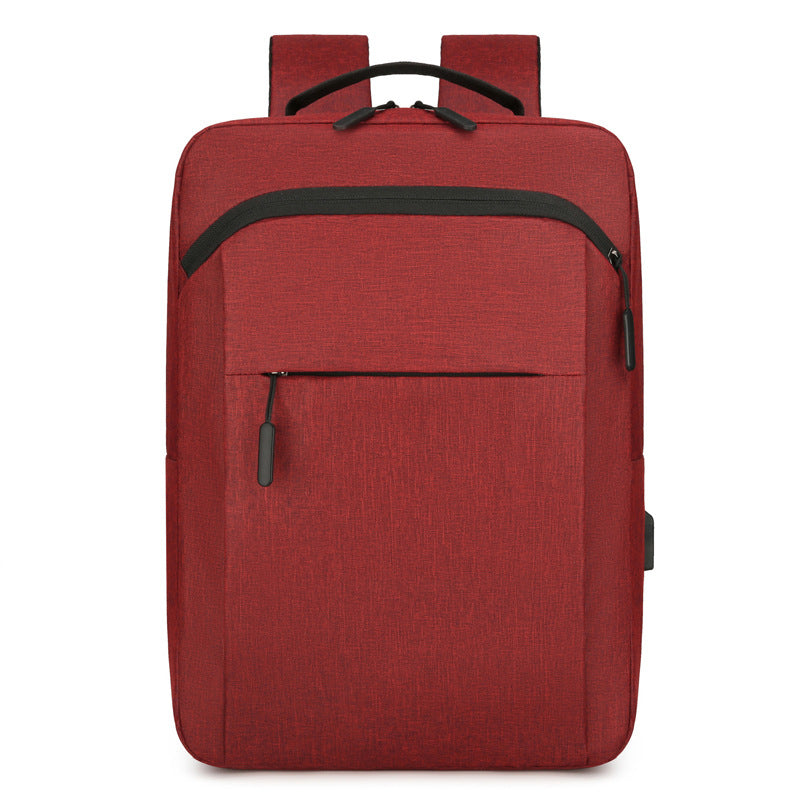 Cross-border casual backpack, simple backpack, notebook business computer bag, multi-functional simple and versatile student schoolbag