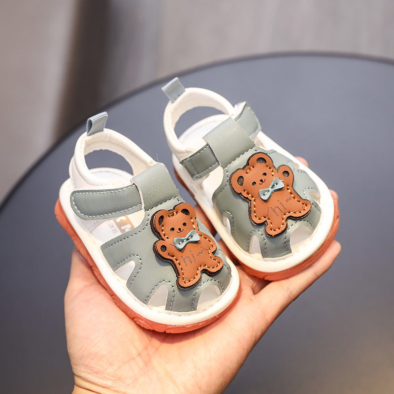 Summernew arrivalnon-slip soft bottom toddler shoes for men and women baby baotou shoes 01-2 years old toddler shoes lightweight shoes