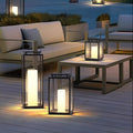 Outdoor villa garden floor lamp solar powered lawn light patio lamp waterproof portable table lamp yard atmosphere light