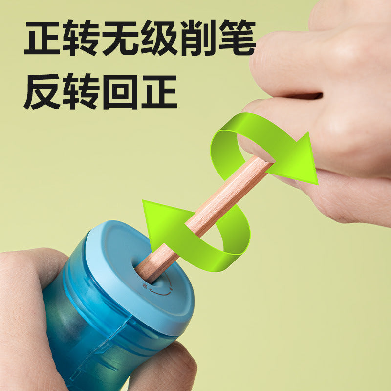 Deli VB180 pencil sharpener large capacity chip collection box simple design easy to carry and use pencil sharpener