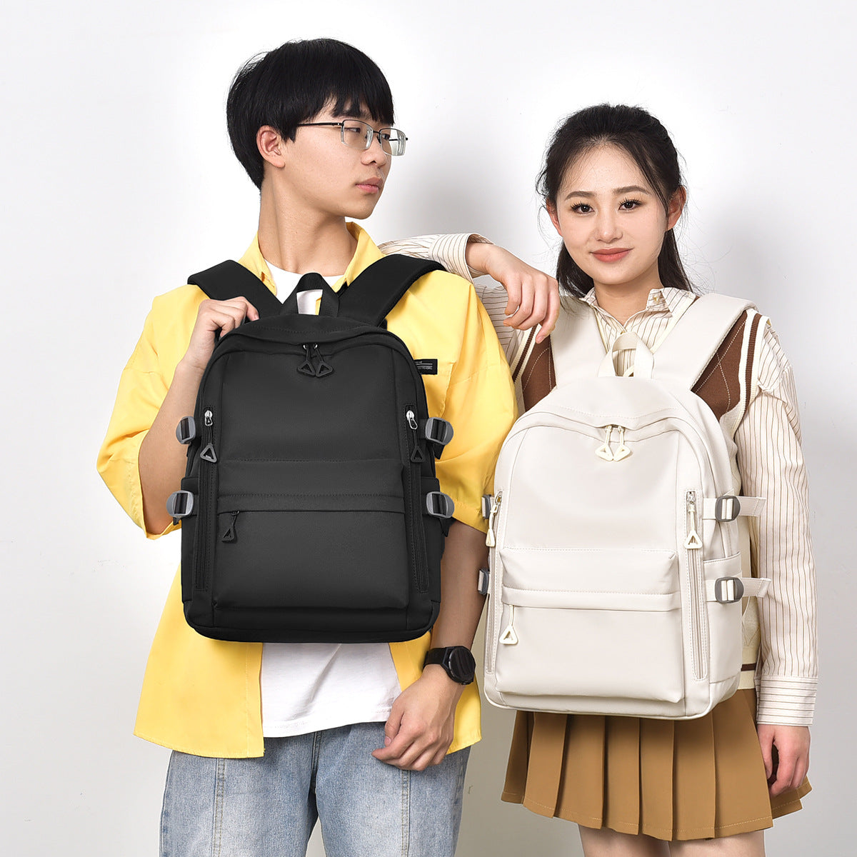 Processing Customized Simple Men's Business Computer Backpack Leisure Travel Sports Backpack Middle School Student High School Student