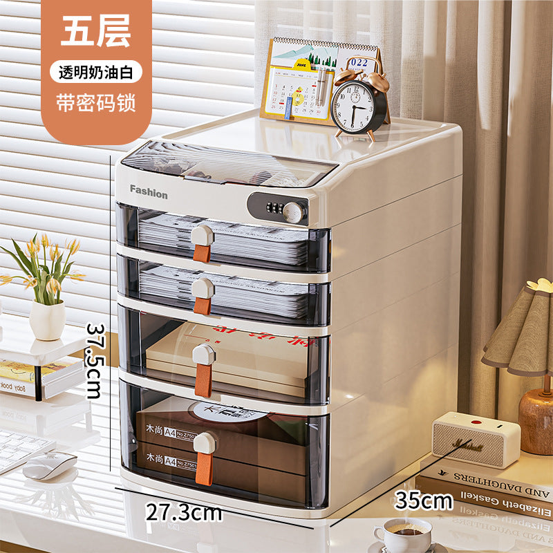 Xinle drawer type desktop password cabinet bedroom valuables storage box storage privacy document storage cabinet
