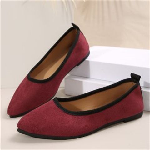 autumn new arrival: plus size suede casual flats - korean style comfortable low-cut loafers for women