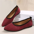 autumn new arrival: plus size suede casual flats - korean style comfortable low-cut loafers for women