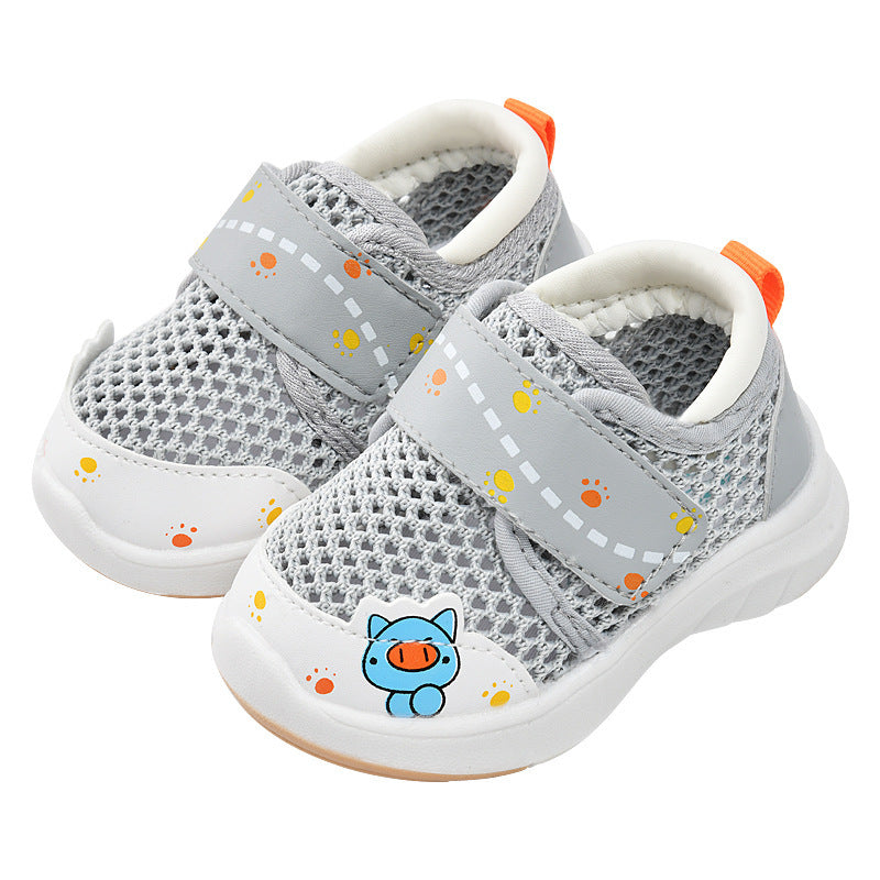Baby sandals, first walker shoes, summer soft sole non-slip, 0-1-3 years old infant mesh toddler shoes for baby girls and boys