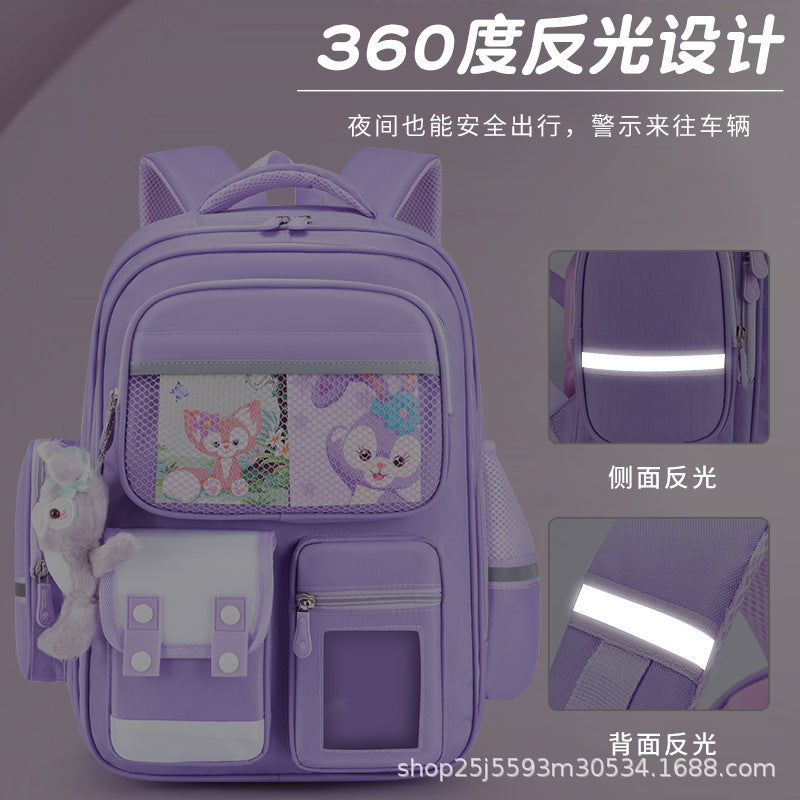 Naruto backpack for elementary school students (grades 1-6), large capacity, lightweight, kids' backpack for boys and girls