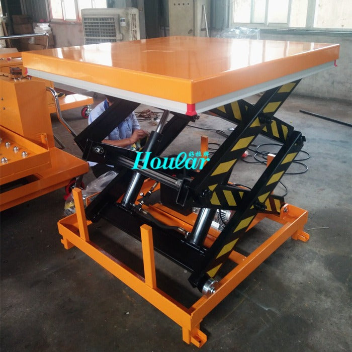 Non-standard countertop 2200x1000 double fork scissor lift platform Fixed electric hoist lift platform