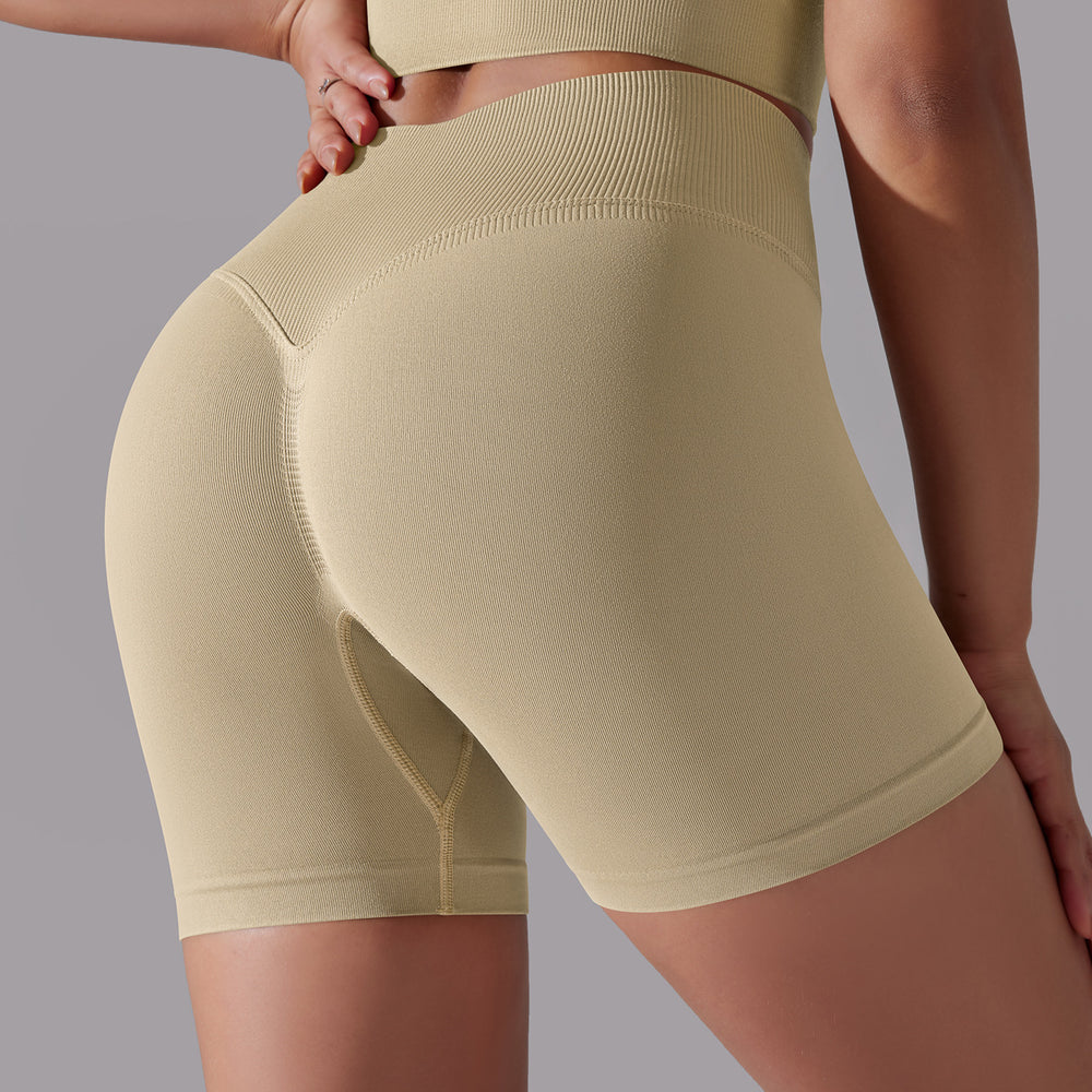 European and american new seamless yoga outfit sexy open-back workout set high-waisted butt-lifting leggings running fitness set
