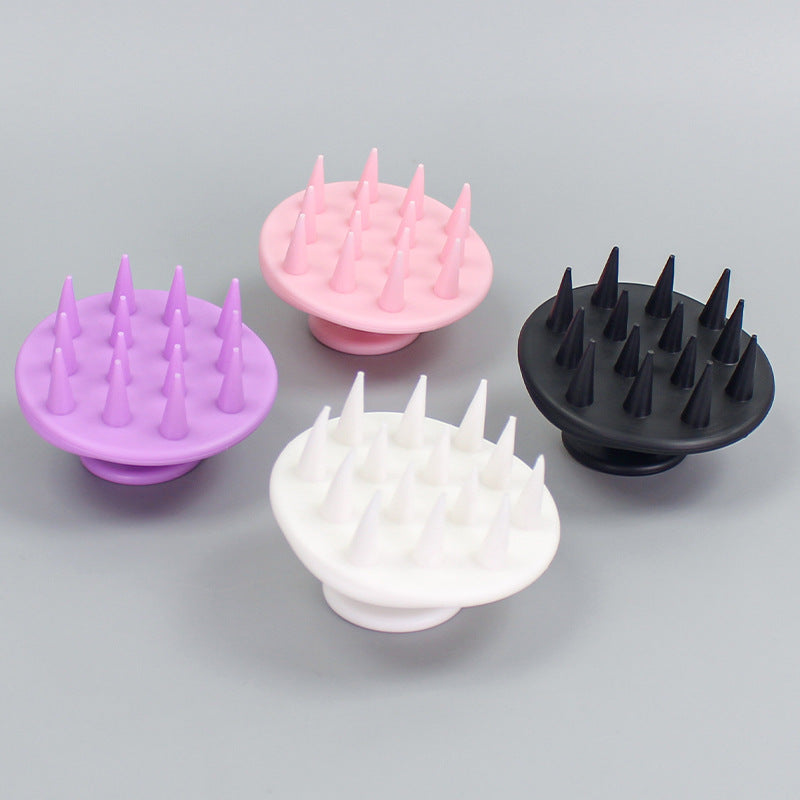Beauty & hairdressing massage scalp shampoo brush - tpr silicone-like soft hair brush for gentle scalp cleansing & detangling