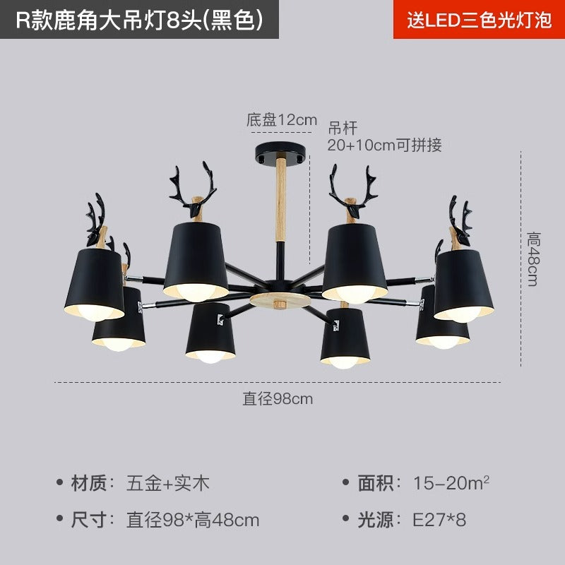 export european style living room chandelier post-modern casual three-head dining room master bedroom for home high-end scandinavian lamps