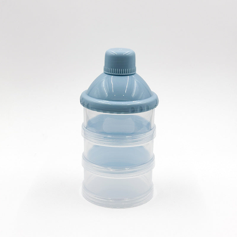 Newborns go out portable transparent multi-layer milk powder box removable baby large-capacity milk powder grid maternal and infant products wholesale