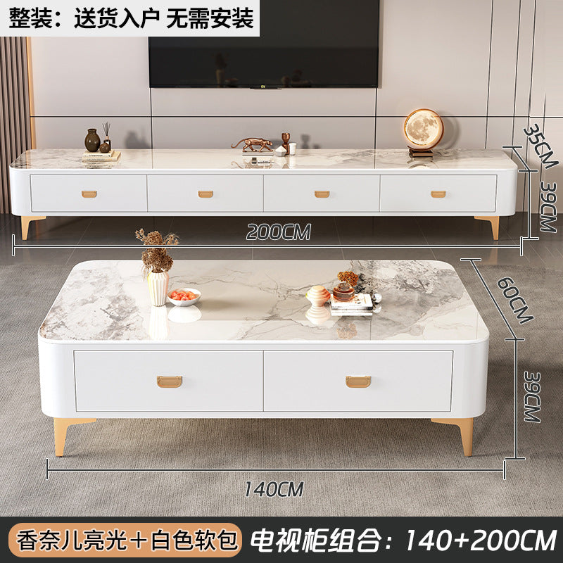 Accessible luxury solid wood coffee table small apartment living room for homecasual modern tea table new arrival small apartment office small table
