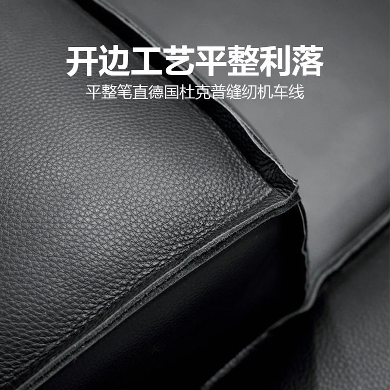 Leather shuoyuan genuine leather sofa casual first layer cowhide leather sofa living room for home tofu block straight row sofa
