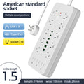110v power strip extension cord with overload protection, usb charging outlet, us/canada/mexico standard, pd socket, taiwan version