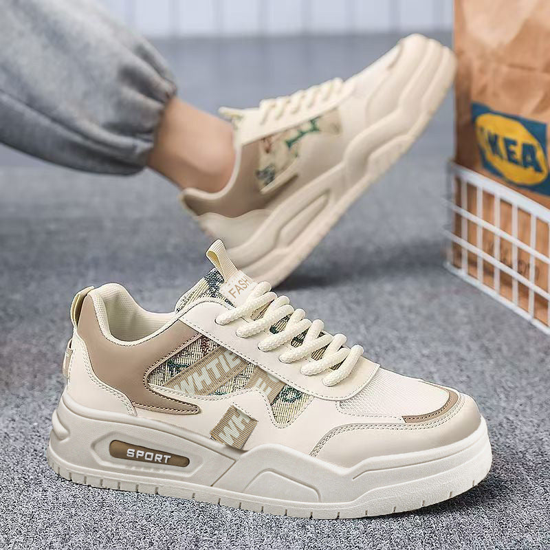 Men's shoes 2026 new spring trendy brand versatile mesh casual sneakers student niche original height increasing athletic fashion shoes