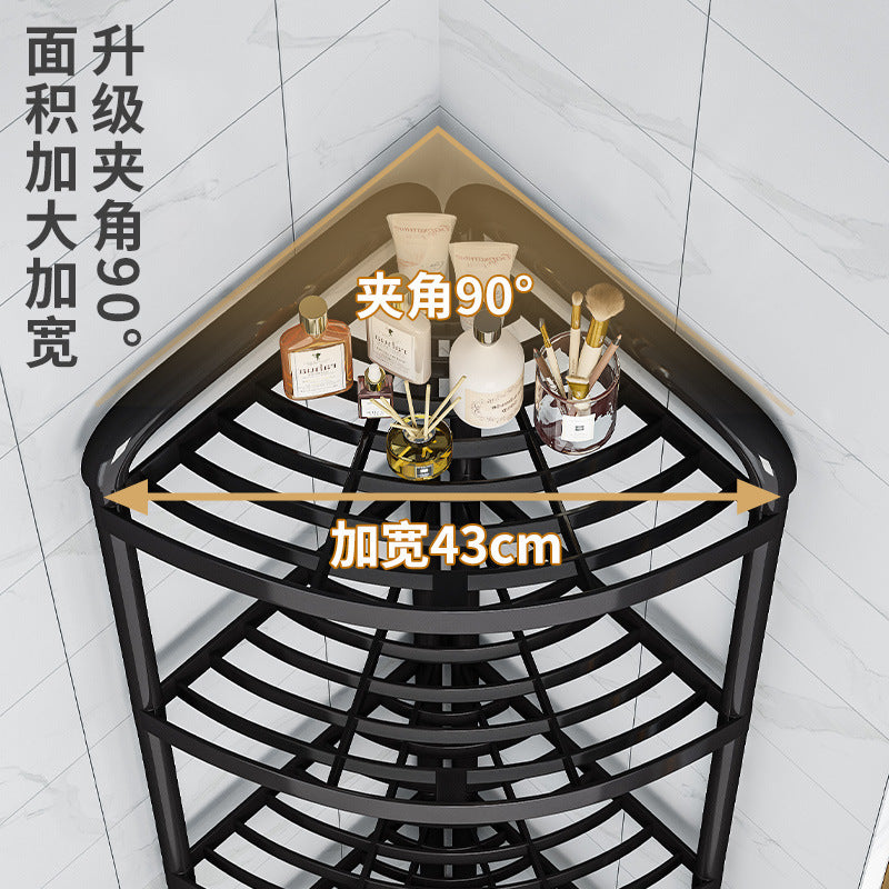 Bathroom tripod storage rack floor-standing seam storage rack bathroom corner toilet toilet corner storage rack