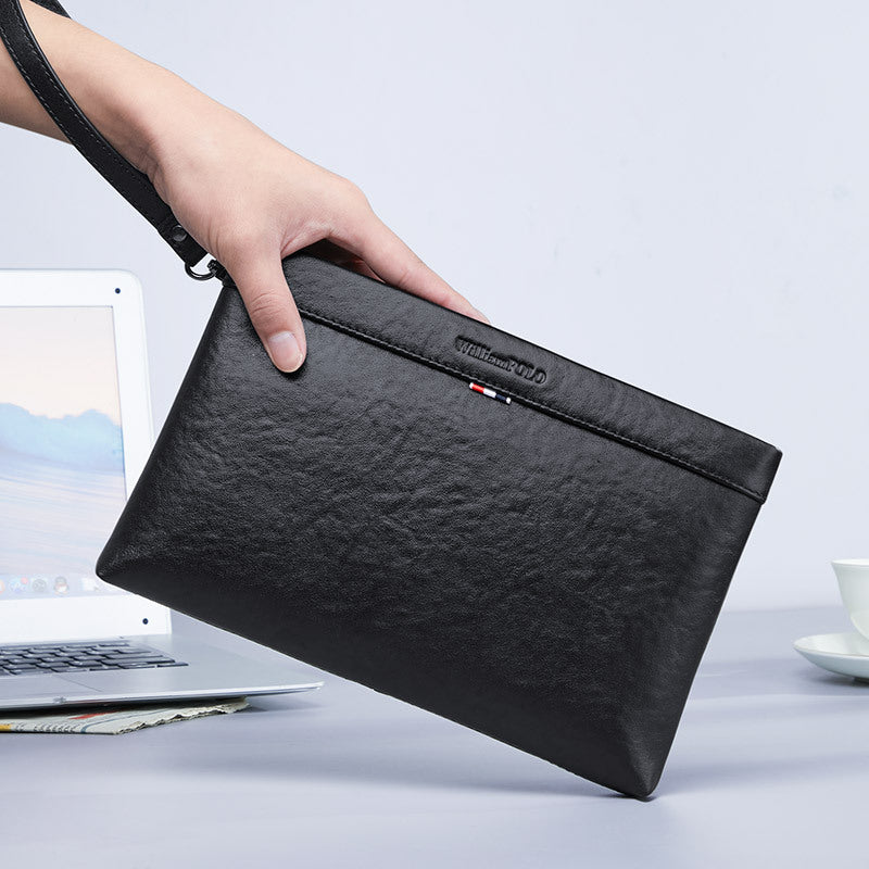 Emperor Paul Men's Clutch Bag Genuine Leather Portable Envelope Bag First Layer Cowhide Business Clutch Bag Men