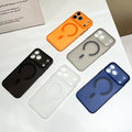 Ultra-thin matte magnetic case suitable for apple 17promax mobile phone case, thin, stain-resistant and versatile iphone18 hard case