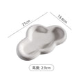 Ins creative t-shaped ceramic display plate entrance jewelry desktop storage ceramic plate props popular style tray