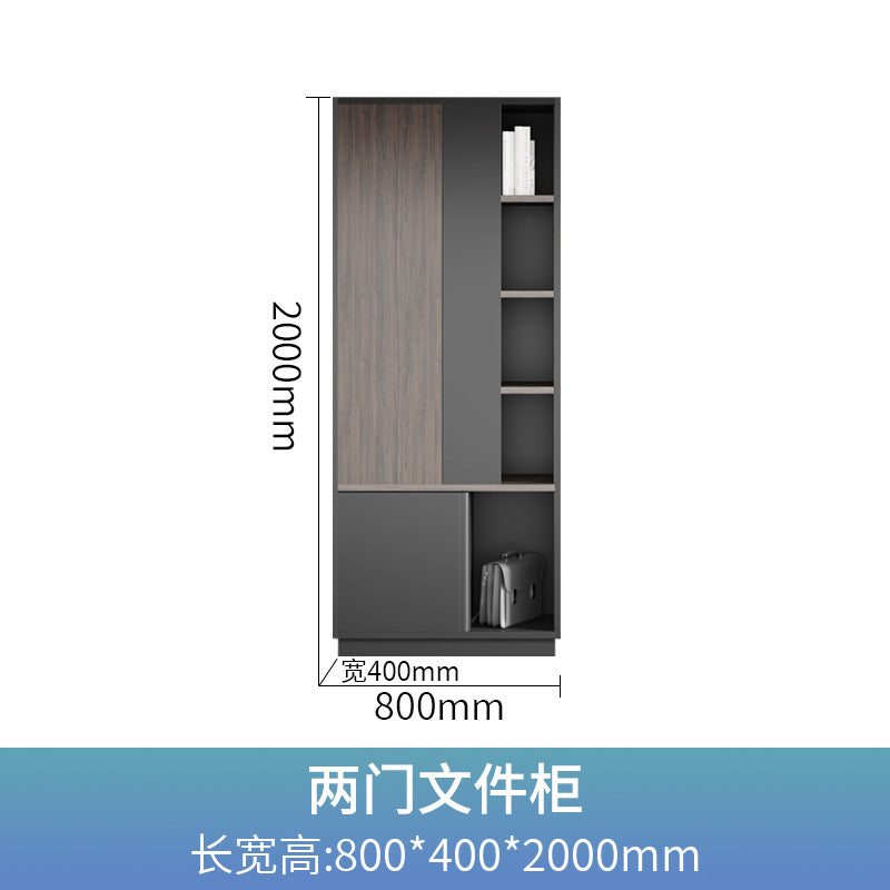 Office background cabinet bookcase boss file cabinet wall floor cabinet wooden information cabinet storage cabinet