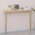 Nordic solid wood entry ultra-narrow entrance table entrance table wall-mounted table iron art entrance extremely narrow corridor table