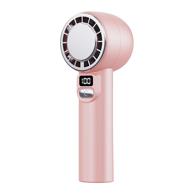 New high-speed handheld fan usb mini 100-speed stepless speed adjustment digital display outdoor silent mini small fan
