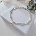 Bestselling european and american cross beaded bracelet - stainless steel minimalist style personalized commute jewelry for women 2025