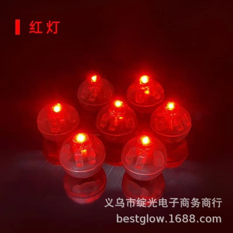 Mini led luminous light headgear lighting light yellow flash warm white light small ball light accessories small wick