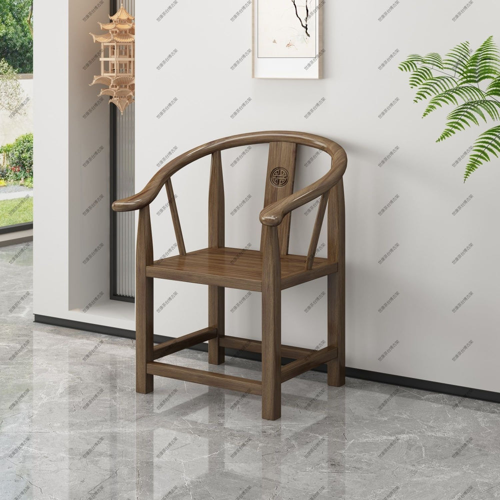 New chinoiserie balcony coffee table solid wood table and chair combination tea table small apartment for home kung fu tea table all-in-one complete set