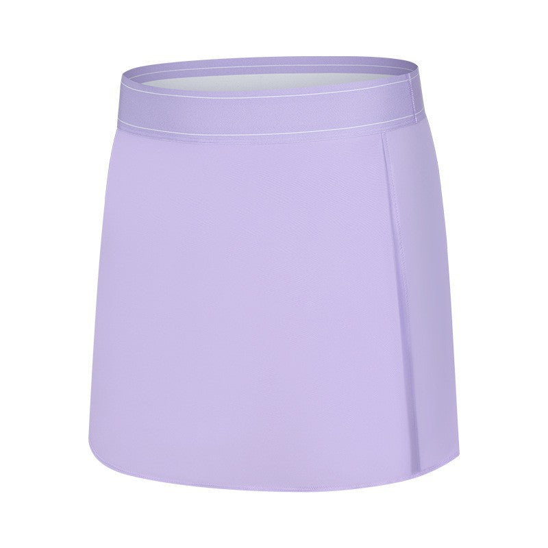 Luxtre new moisture-wicking, sweat-absorbing, cooling tennis skirt - quick-dry, double-layered, anti-exposure skort dk229